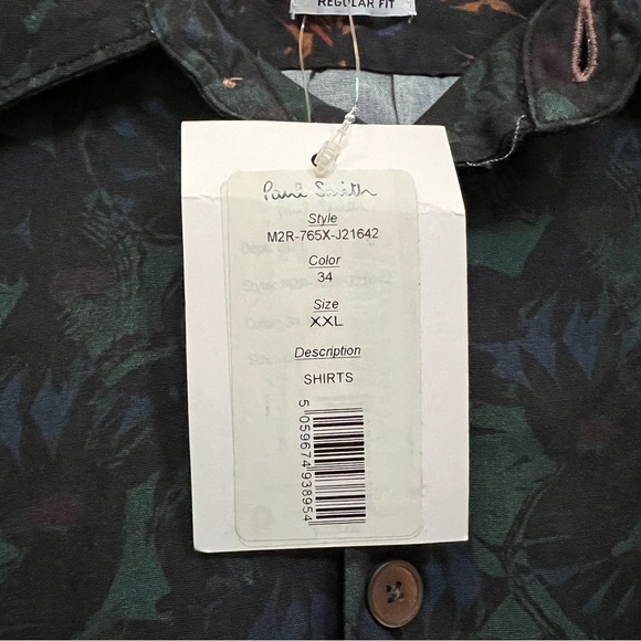 New Paul Smith Mens New Button Up Shirt Size XXL - Picture 6 of 11